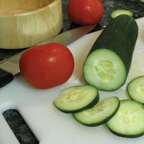 White, Plasti-Tuff™ Plastic Cutting Board, 1" x 15" x 20"