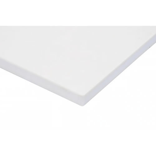 White, Plasti-Tuff™ Plastic Cutting Board, 1" x 15" x 20"